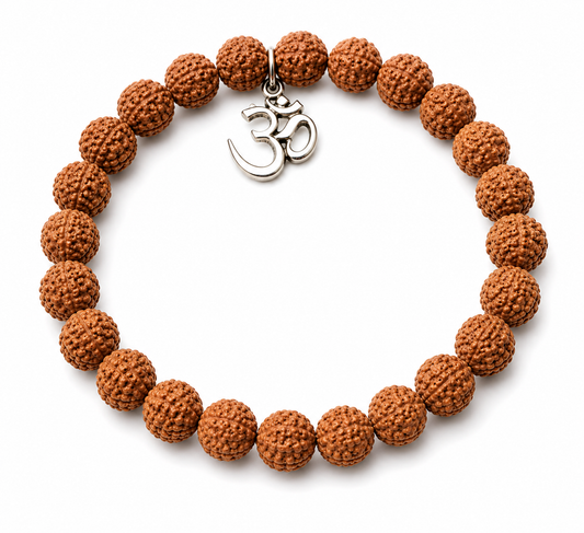 Rudraksha Bracelet with Om Charm