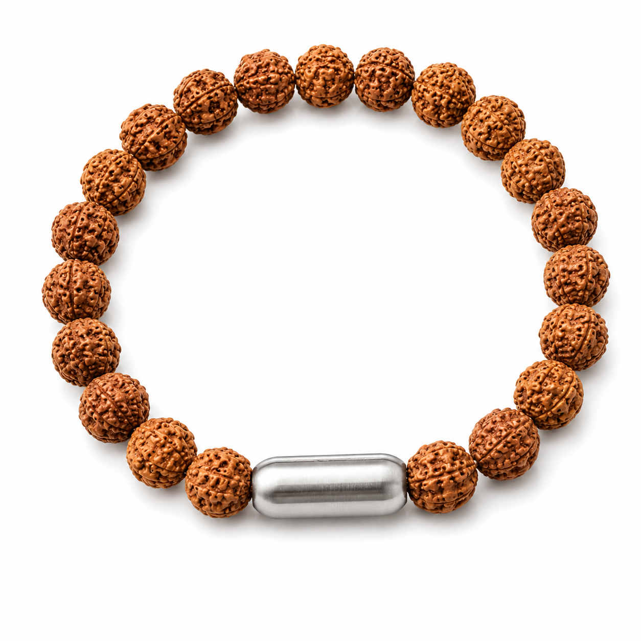 Rudraksha Bracelet with Magnetic Center Bead