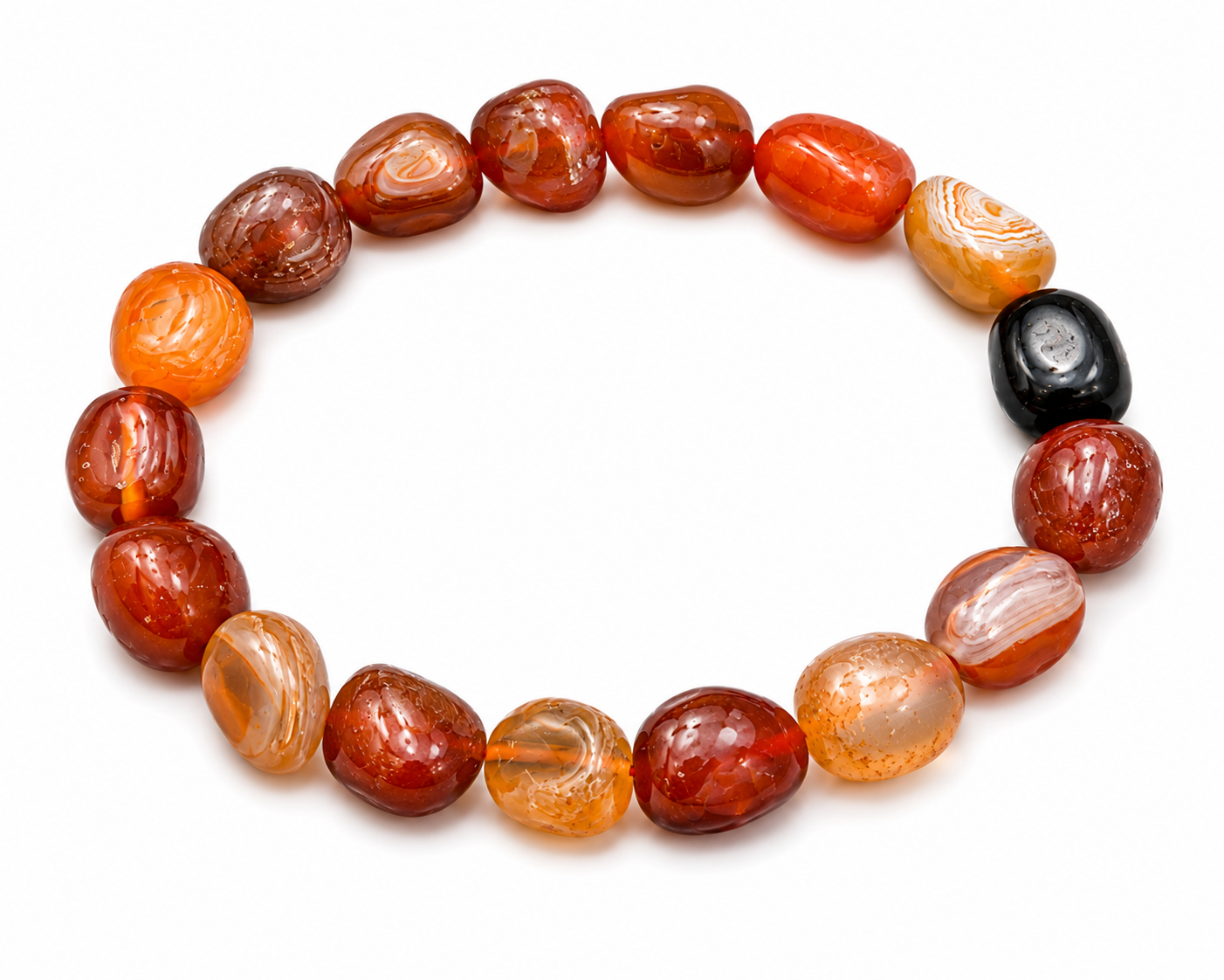 Red Berry Tumble Shape Bracelet